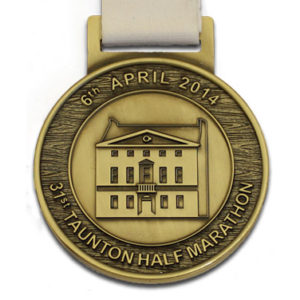 Taunton Half Marathon medals