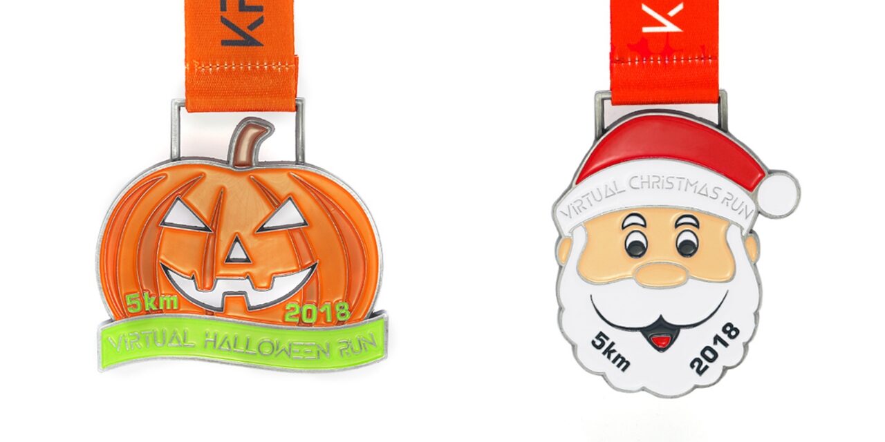 children wear cartoon medals