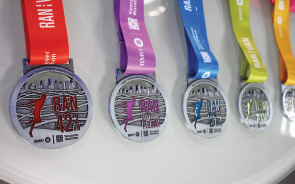 Vancouver Marathon Medals