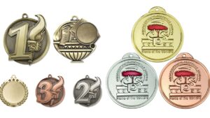 Customized Games medals with various logos
