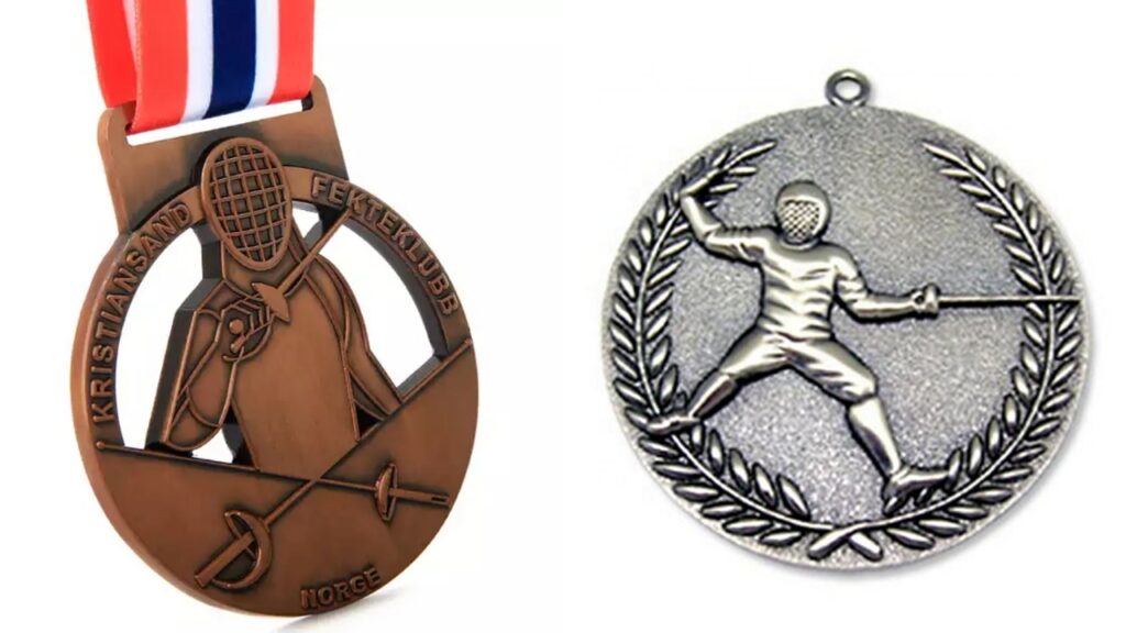 Custom made fencing Medals of noble sport Custom Medals